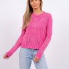 Central Park West Delilah Pointelle V-Neck Sweater