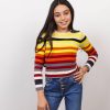 Central Park West Willow Multicolor Stripe Sweater