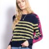 Central Park West Rosie Stripe Crew Neck