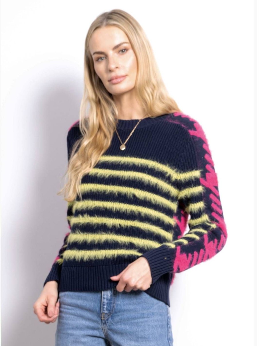 Central Park West Rosie Stripe Crew Neck