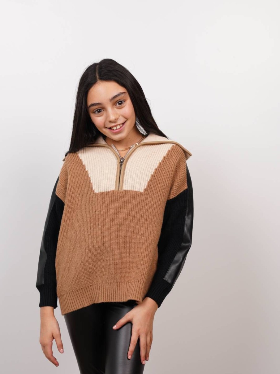 Central Park West Mattie Pieced Sweater