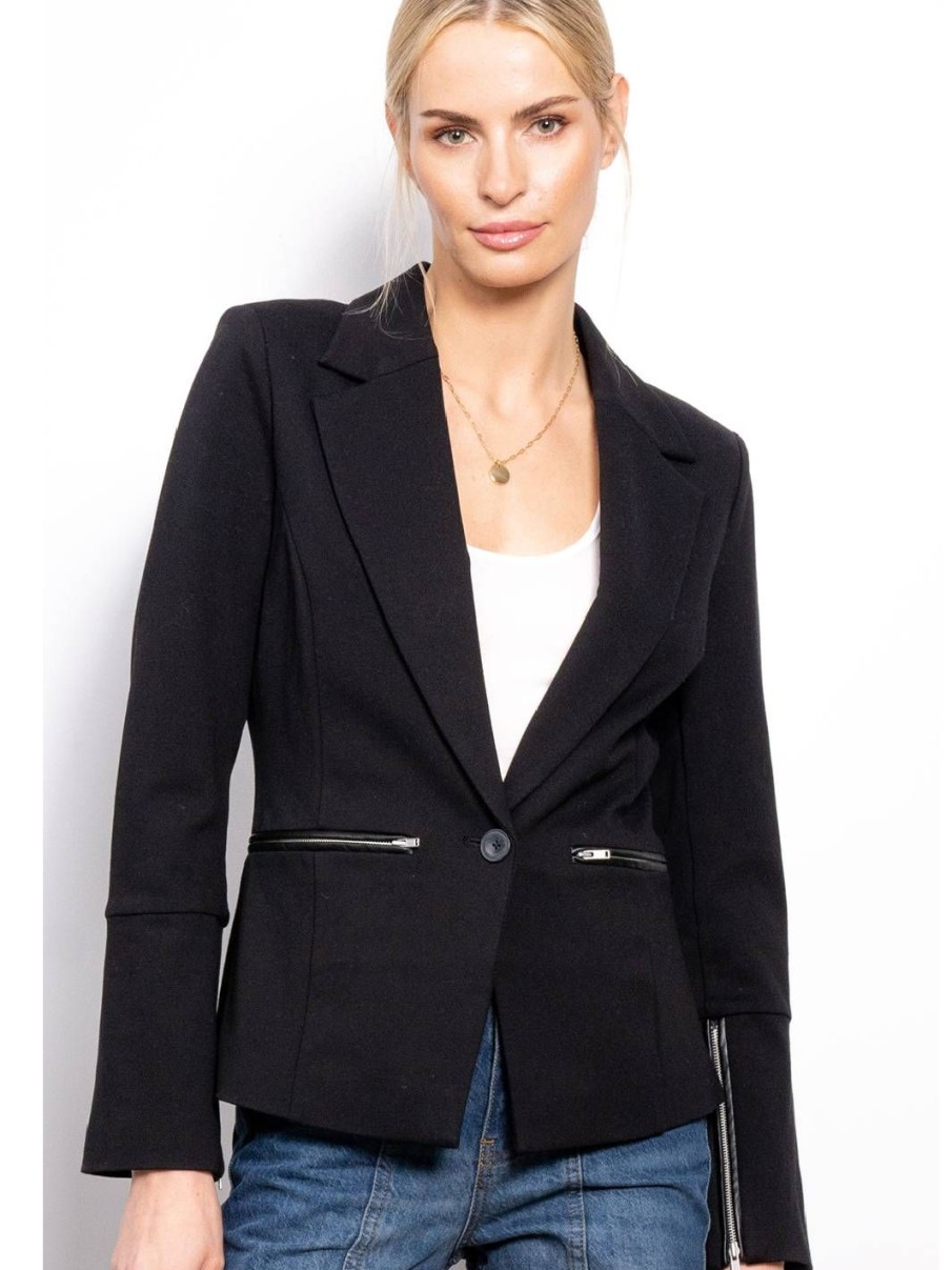 Central Park West Nora Zipper Blazer