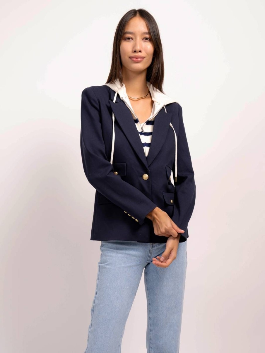 Central Park West Dawson Nautical Stripe Dickie Blazer