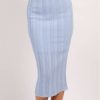 Central Park West Louis Tight Pointelle Skirt