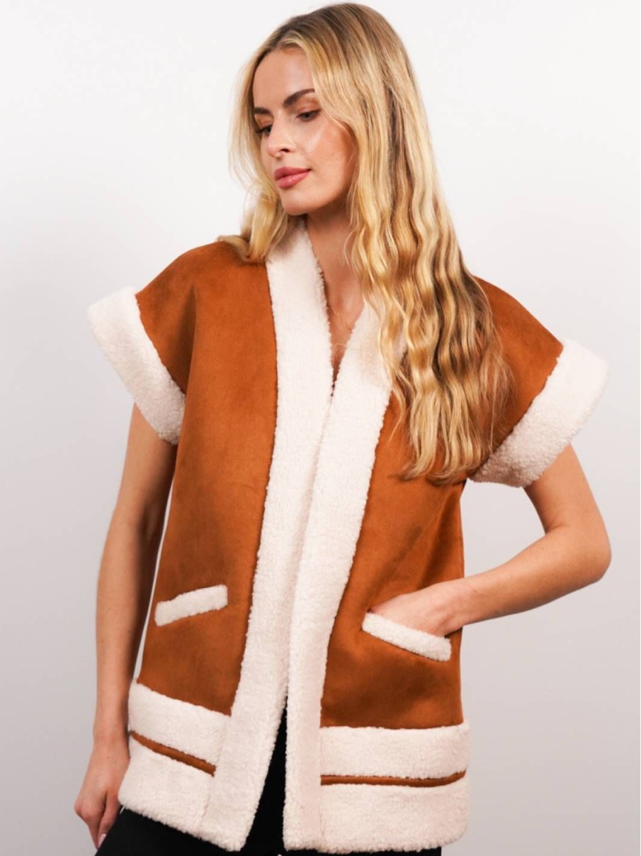 Central Park West Alwyn Shearling Vest