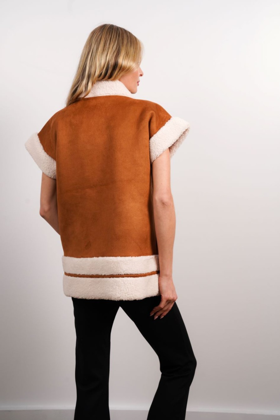 Central Park West Alwyn Shearling Vest