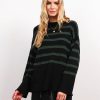 Central Park West Briar Stripe Crew Neck