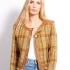 Central Park West Georgia Tweed Vegan Accent Jacket