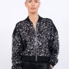 Central Park West Aurelie Sequin Bomber