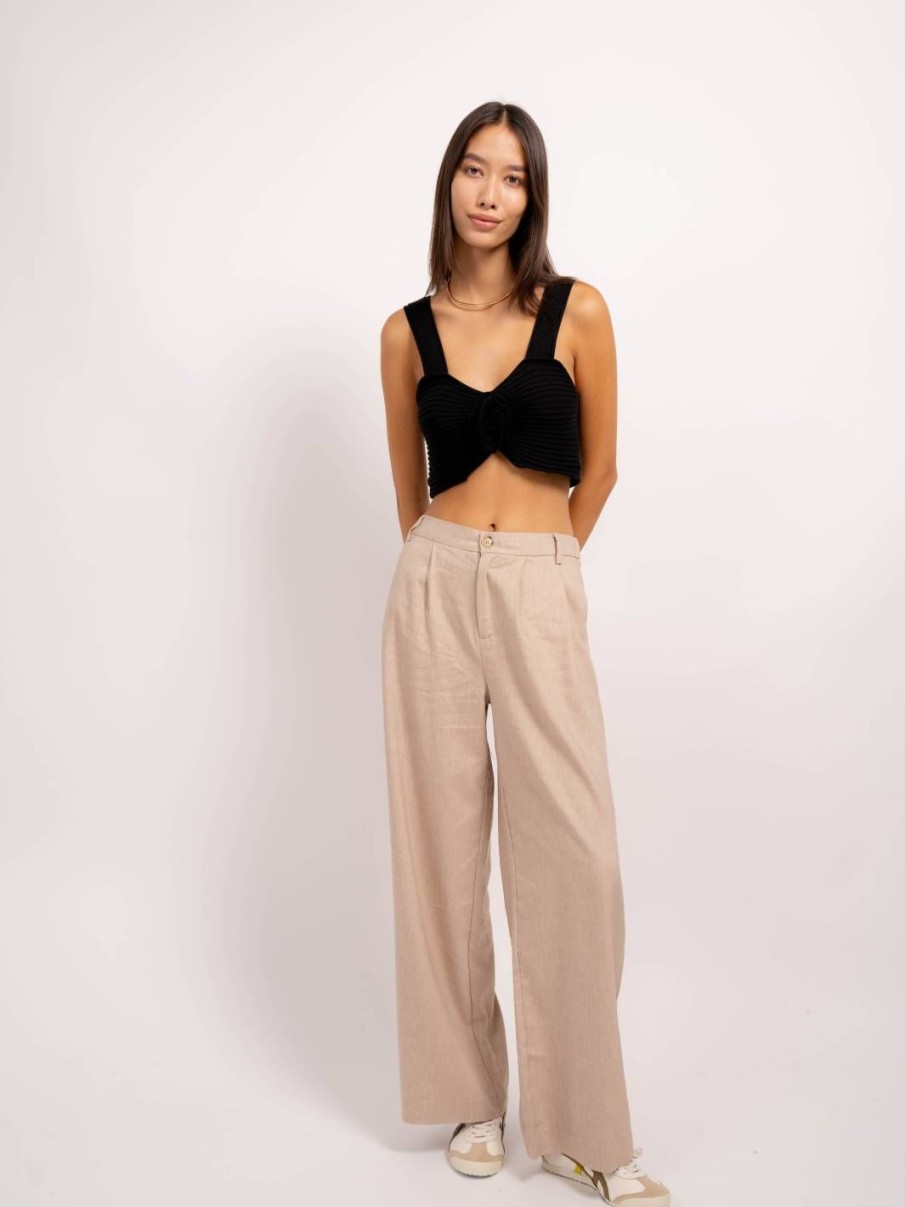 Central Park West Chandler Wide Leg Suiting Pants