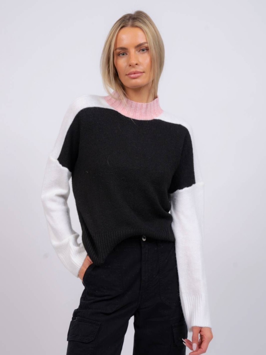 Central Park West Bobbie Colorblock Turtleneck