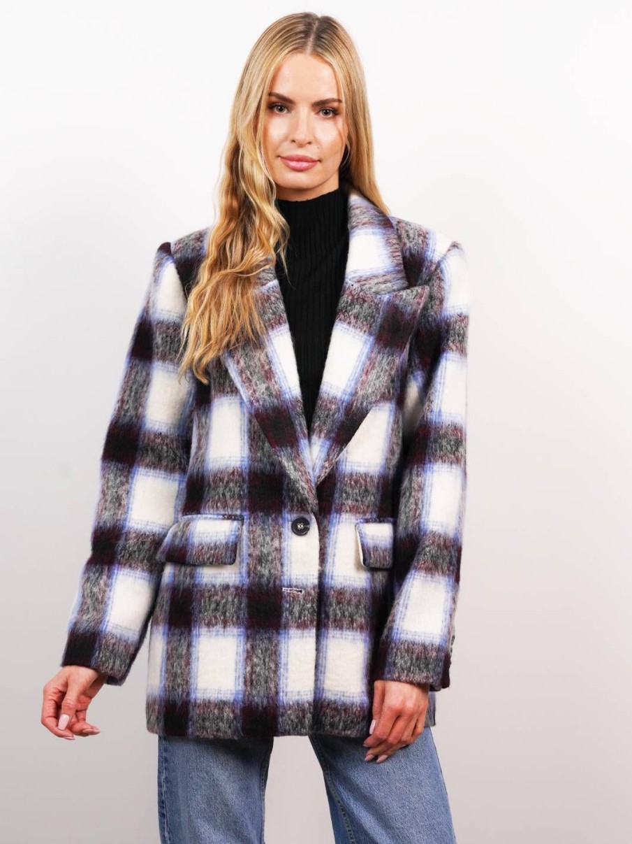 Central Park West Finley Plaid Jacket