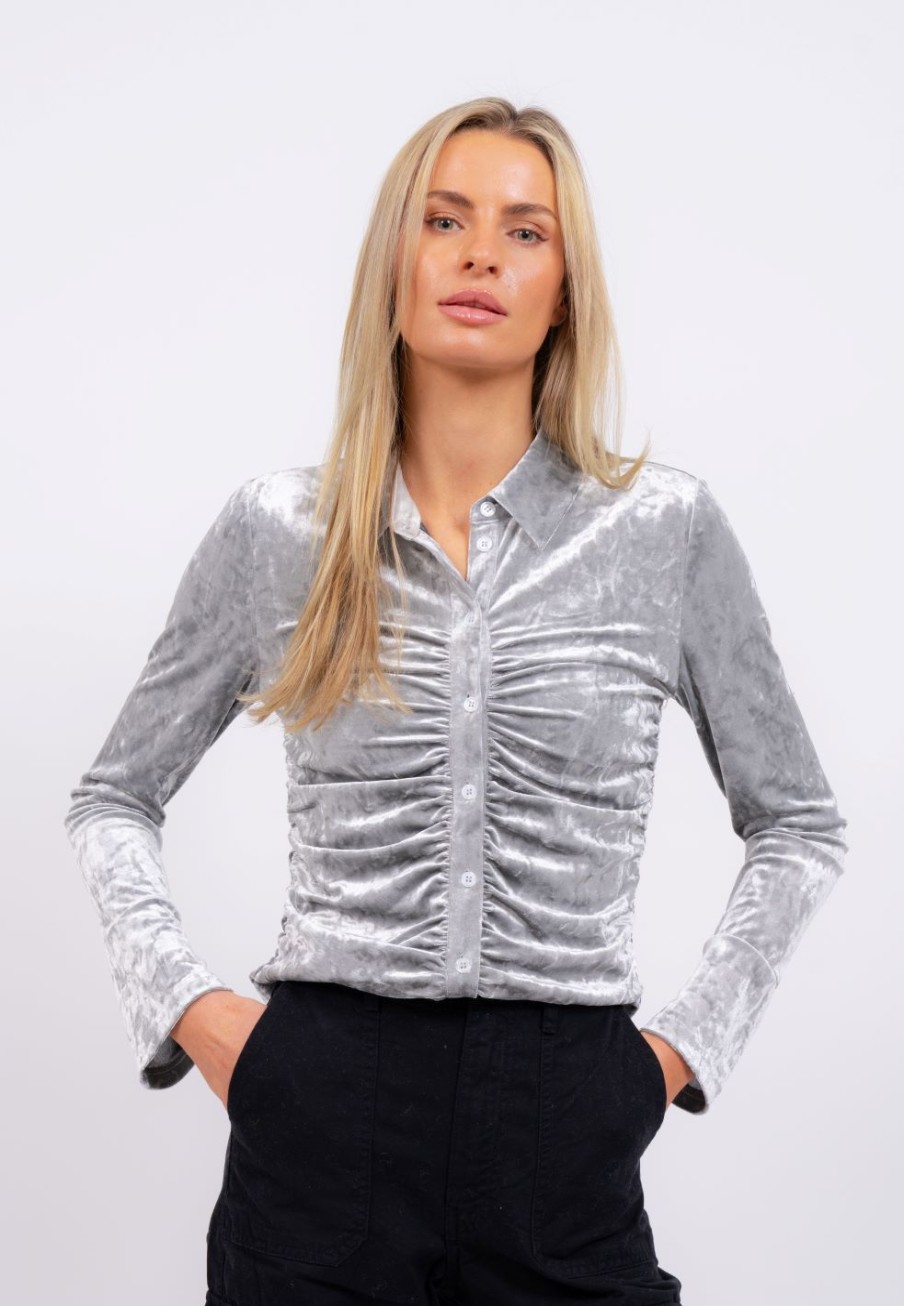 Central Park West Aura Ruched Shirt