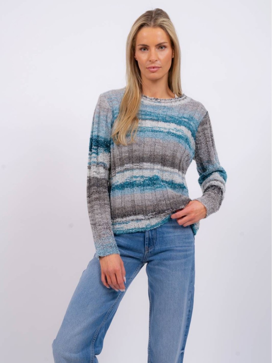 Central Park West Josie Rib Crew Neck