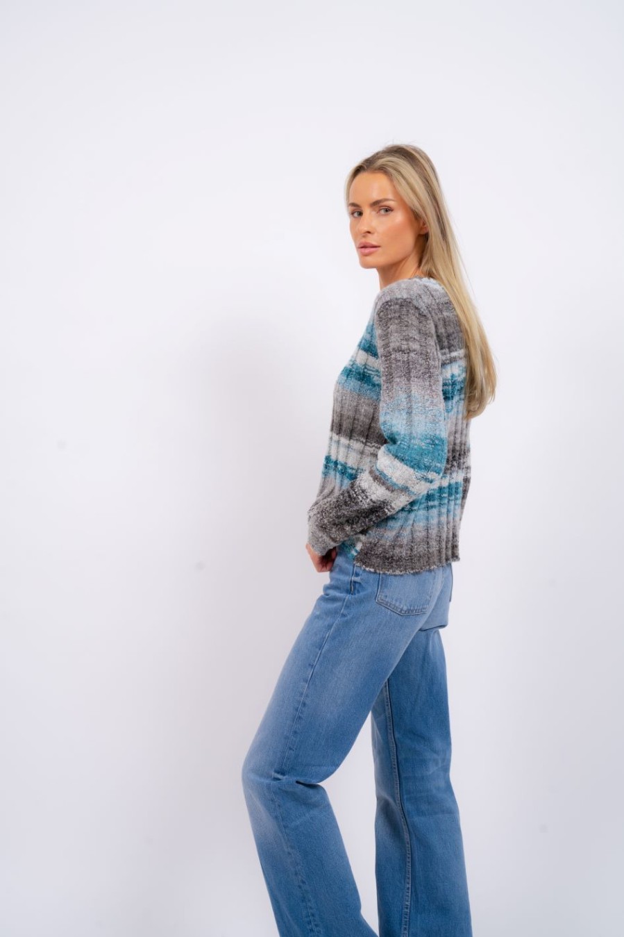 Central Park West Josie Rib Crew Neck