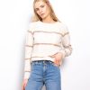 Central Park West Savannah Stripe Crewneck