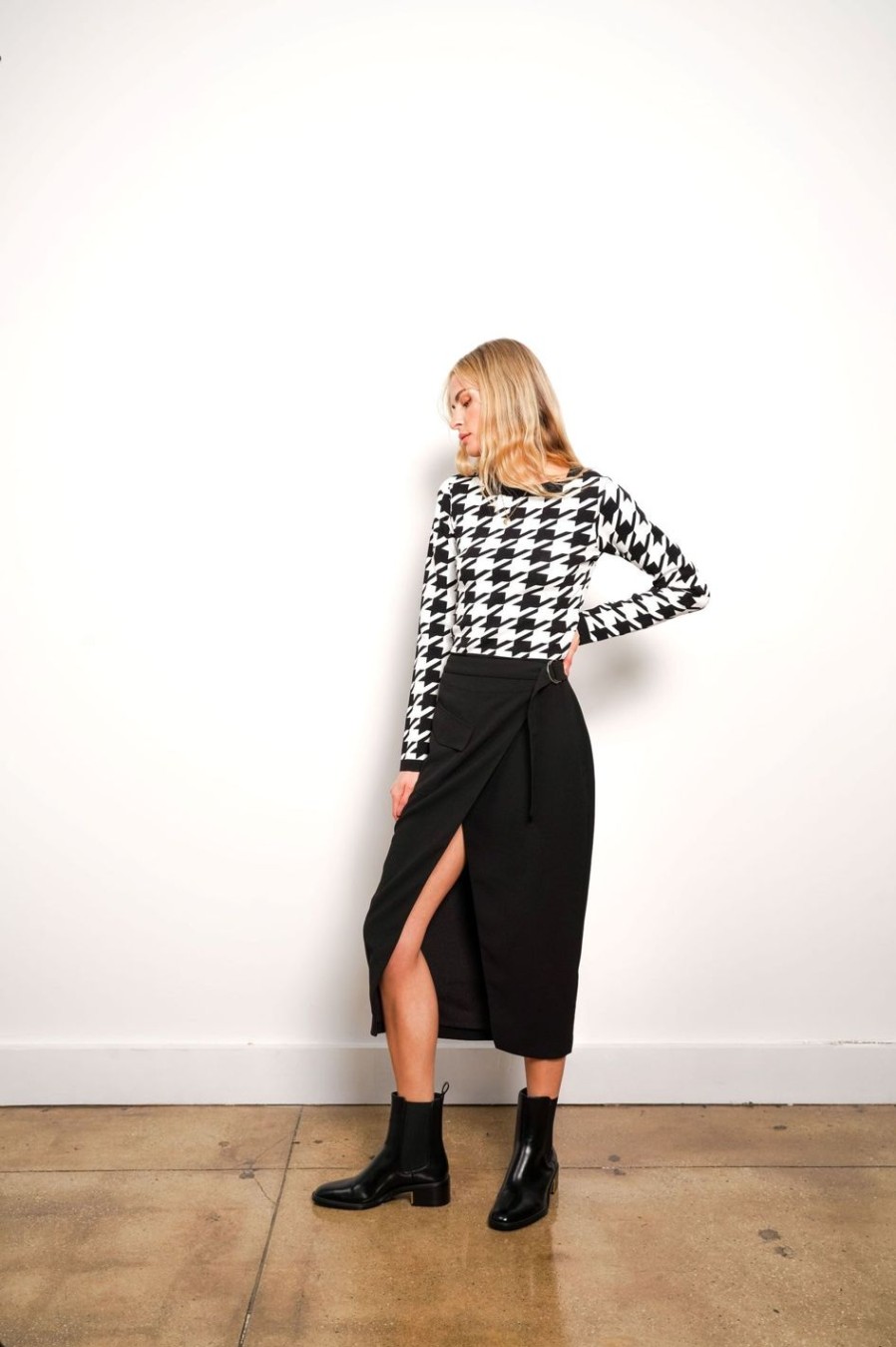 Central Park West Mason Wrap Skirt