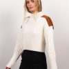 Central Park West Khloe Cable Turtleneck