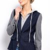 Central Park West Gene Pinstripe Dickey Jacket