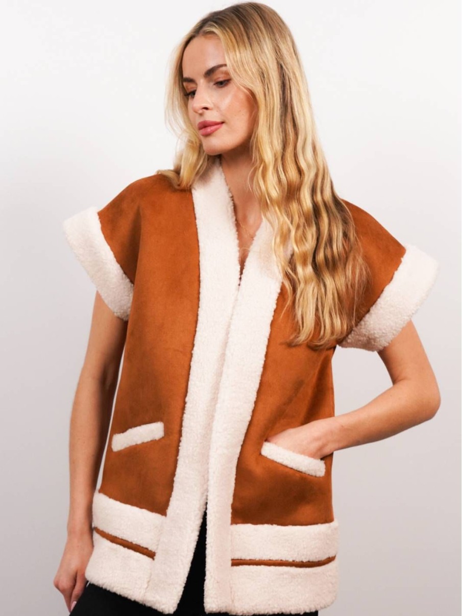 Central Park West Alwyn Shearling Vest