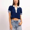 Central Park West Bianca Short Sleeve Polo