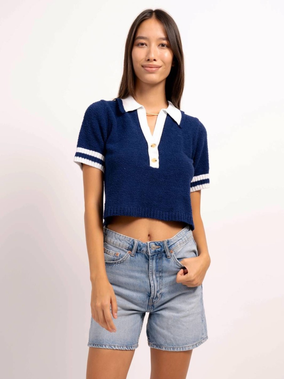 Central Park West Bianca Short Sleeve Polo