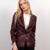 Central Park West Wednesday Vegan Scrunch Blazer