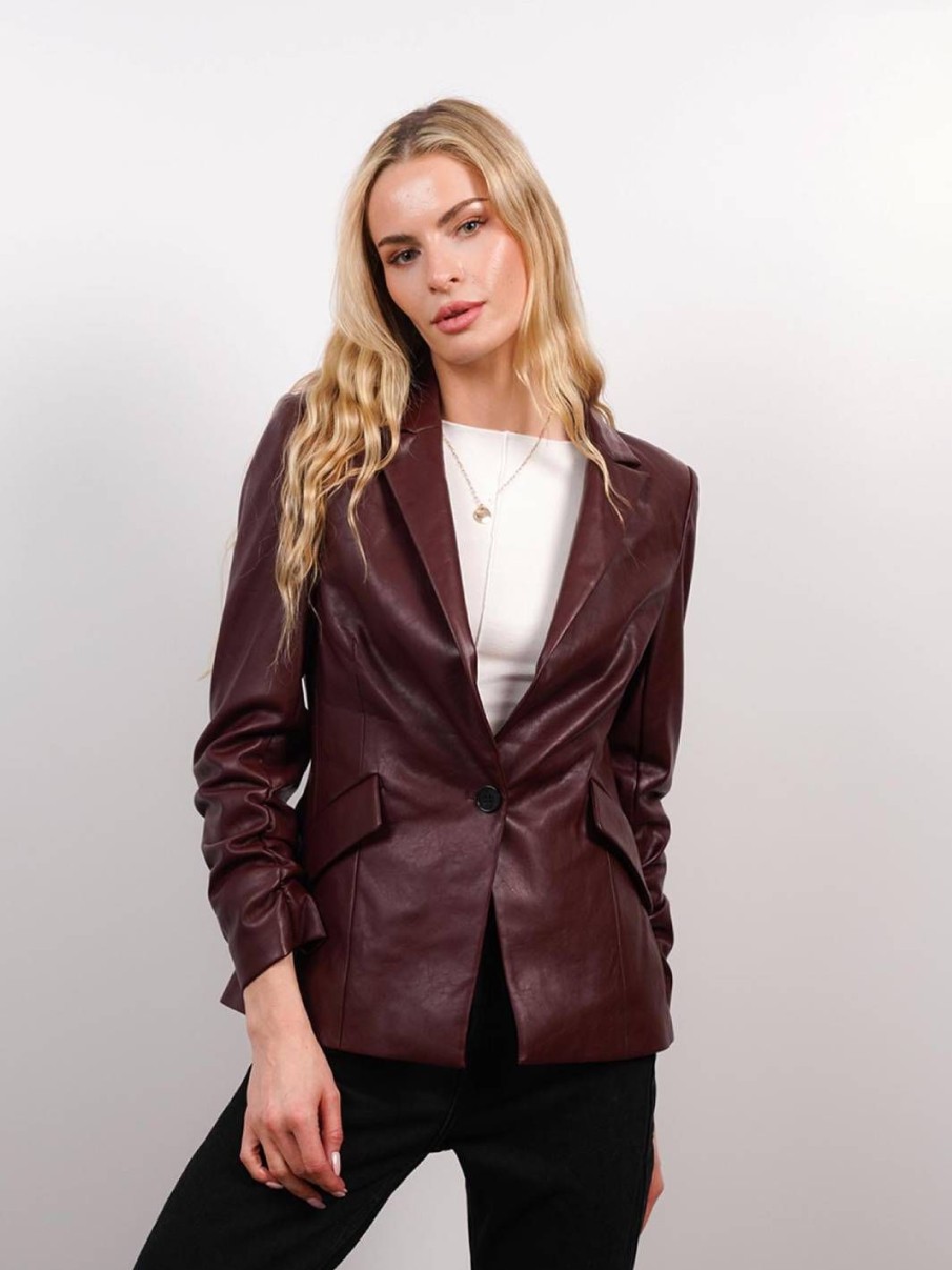 Central Park West Wednesday Vegan Scrunch Blazer