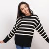 Central Park West Willow Stripe Crewneck Sweater