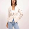 Central Park West Julian Embellished Tweed Blazer