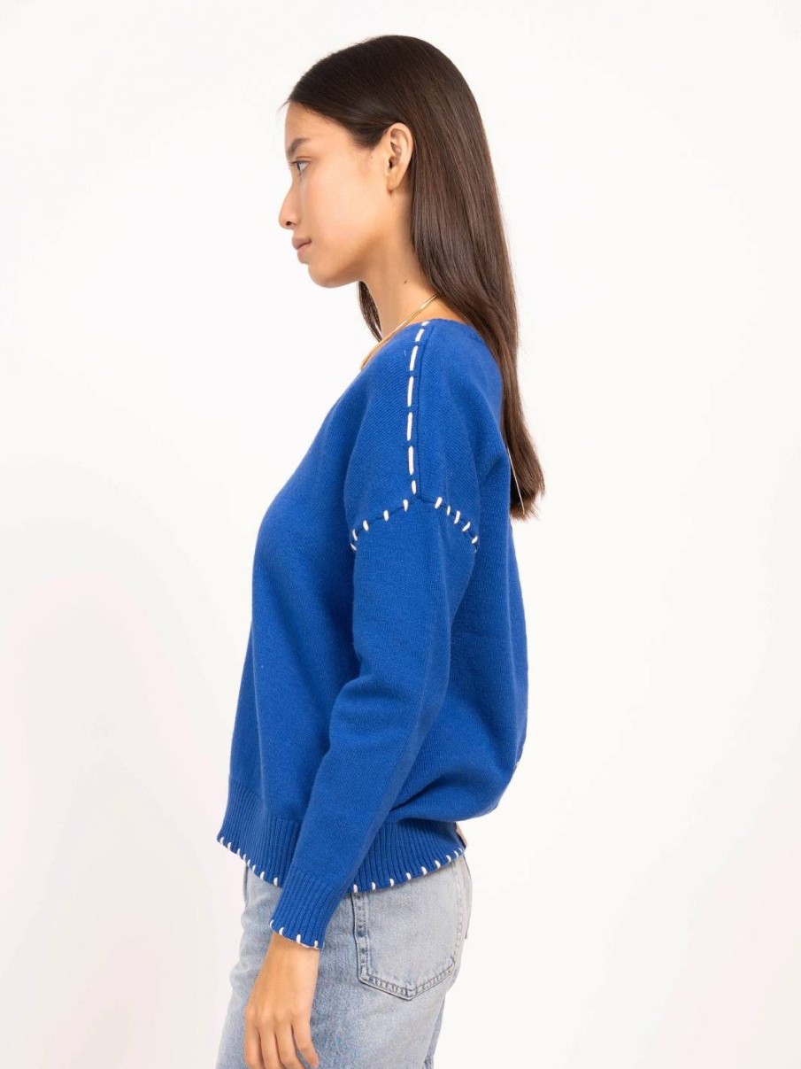 Central Park West Mallory Dual Color Sweater