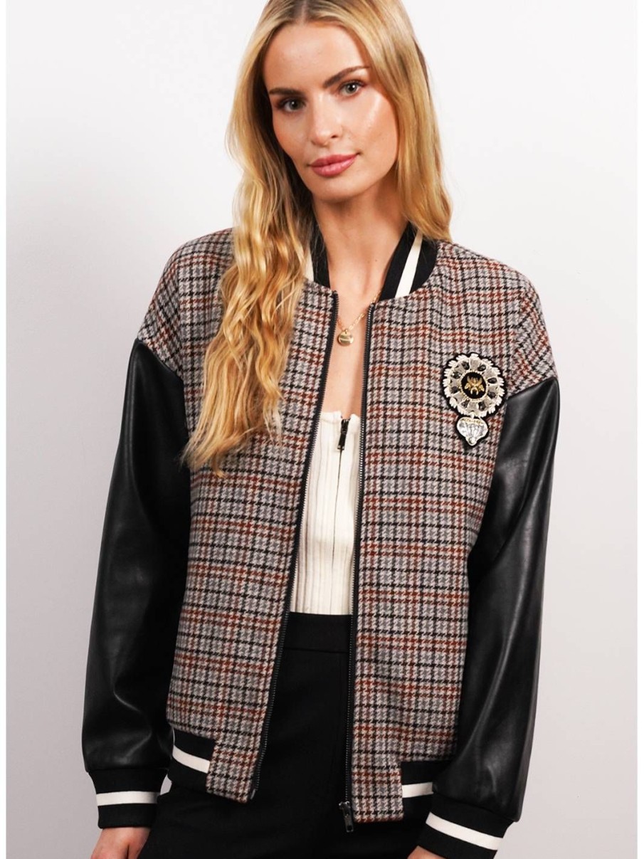 Central Park West Dallas Vegan Patch Bomber