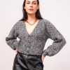 Central Park West Charli Novelty Stitch Cardigan