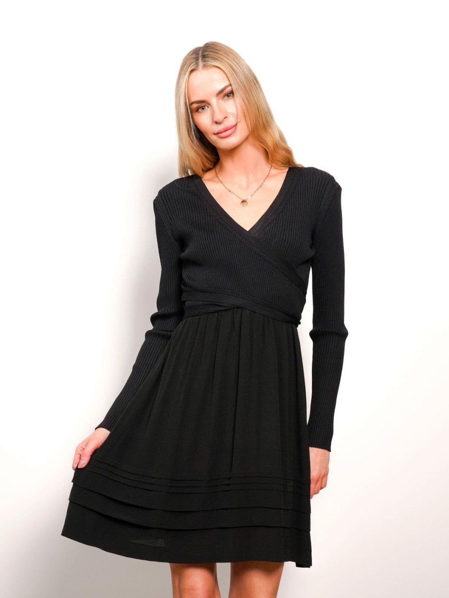 Central Park West Piper Cross Front Dress