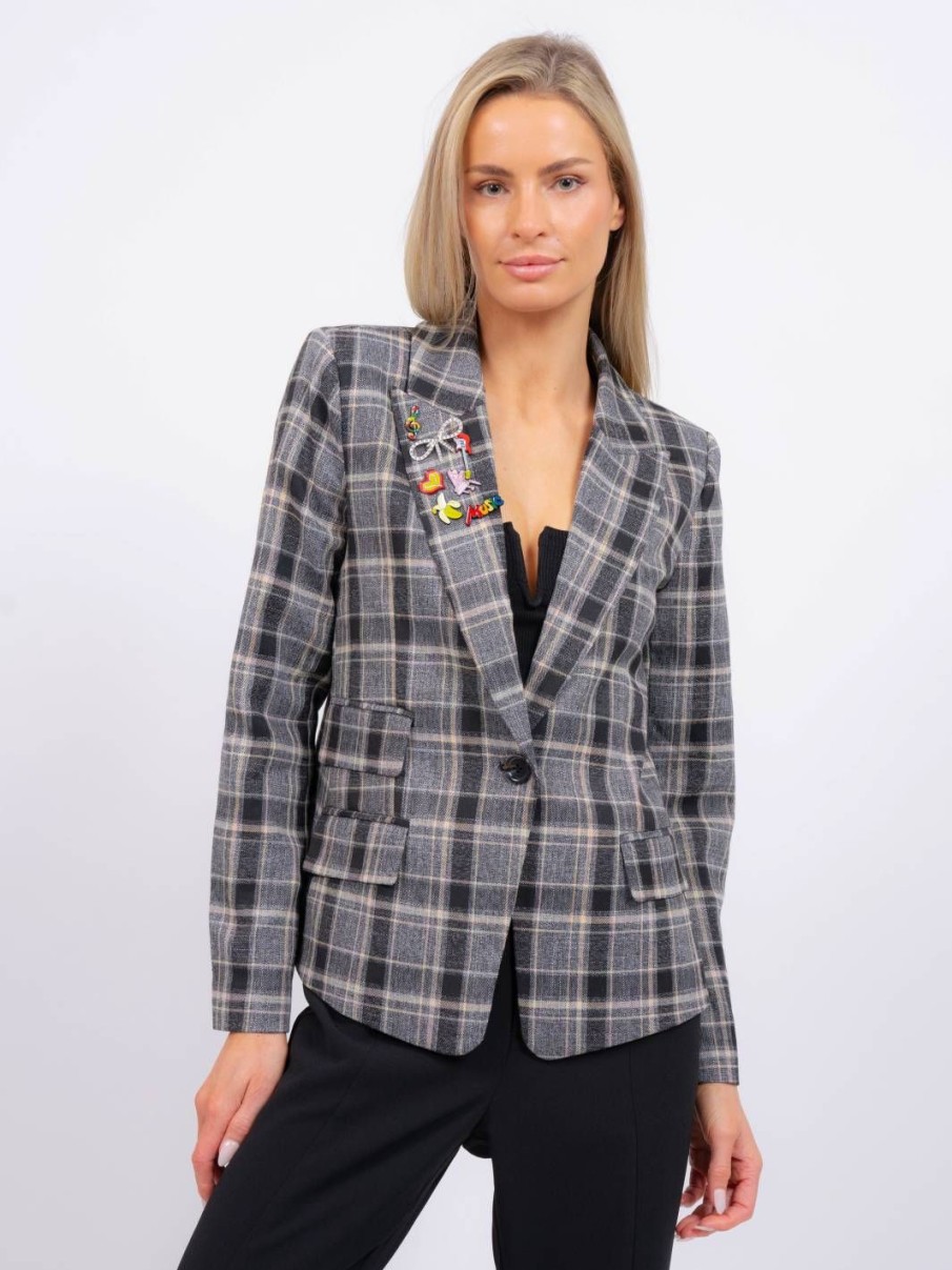 Central Park West Jax Plaid Jacket