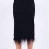 Central Park West Sylvie Marabou Sweep Skirt