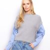 Central Park West Sutton Shirt Sleeve Sweater