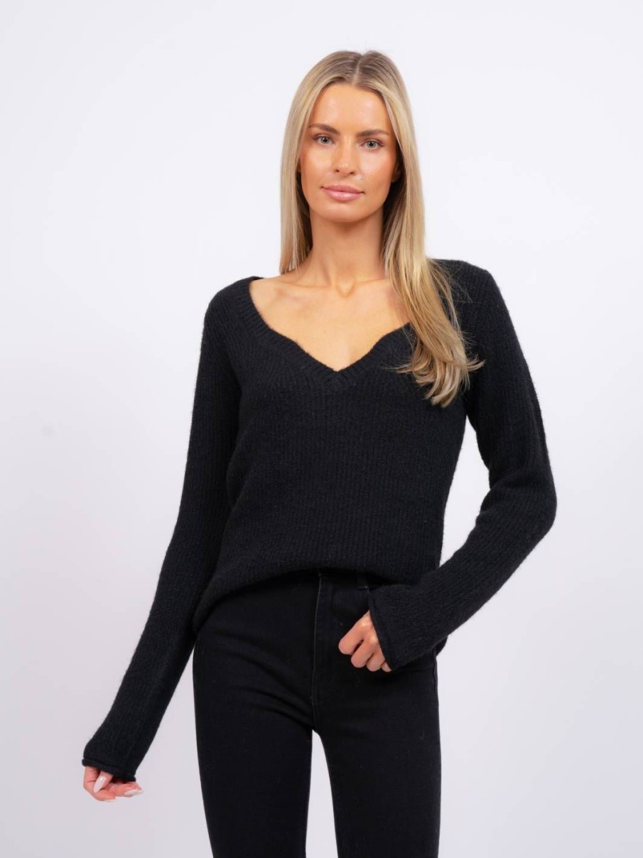 Central Park West Daisy Rib Sweater