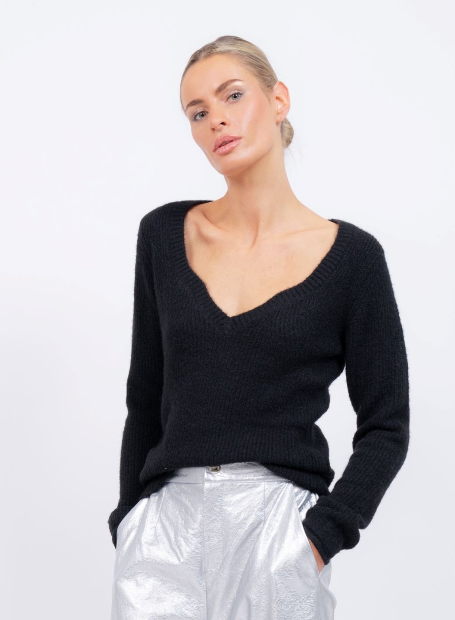 Central Park West Daisy Rib Sweater