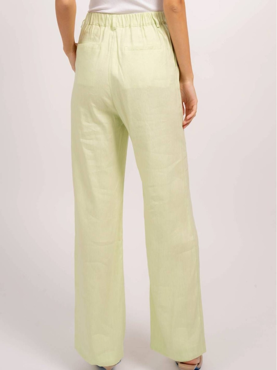 Central Park West Niall Linen Wide Leg Pants