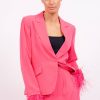 Central Park West Daisy Marabou Cuff Jacket