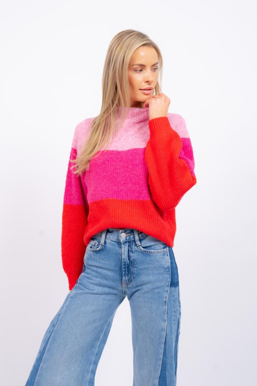 Central Park West Livi Stripe Turtleneck