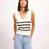 Central Park West Dawson Nautical Stripe Vest