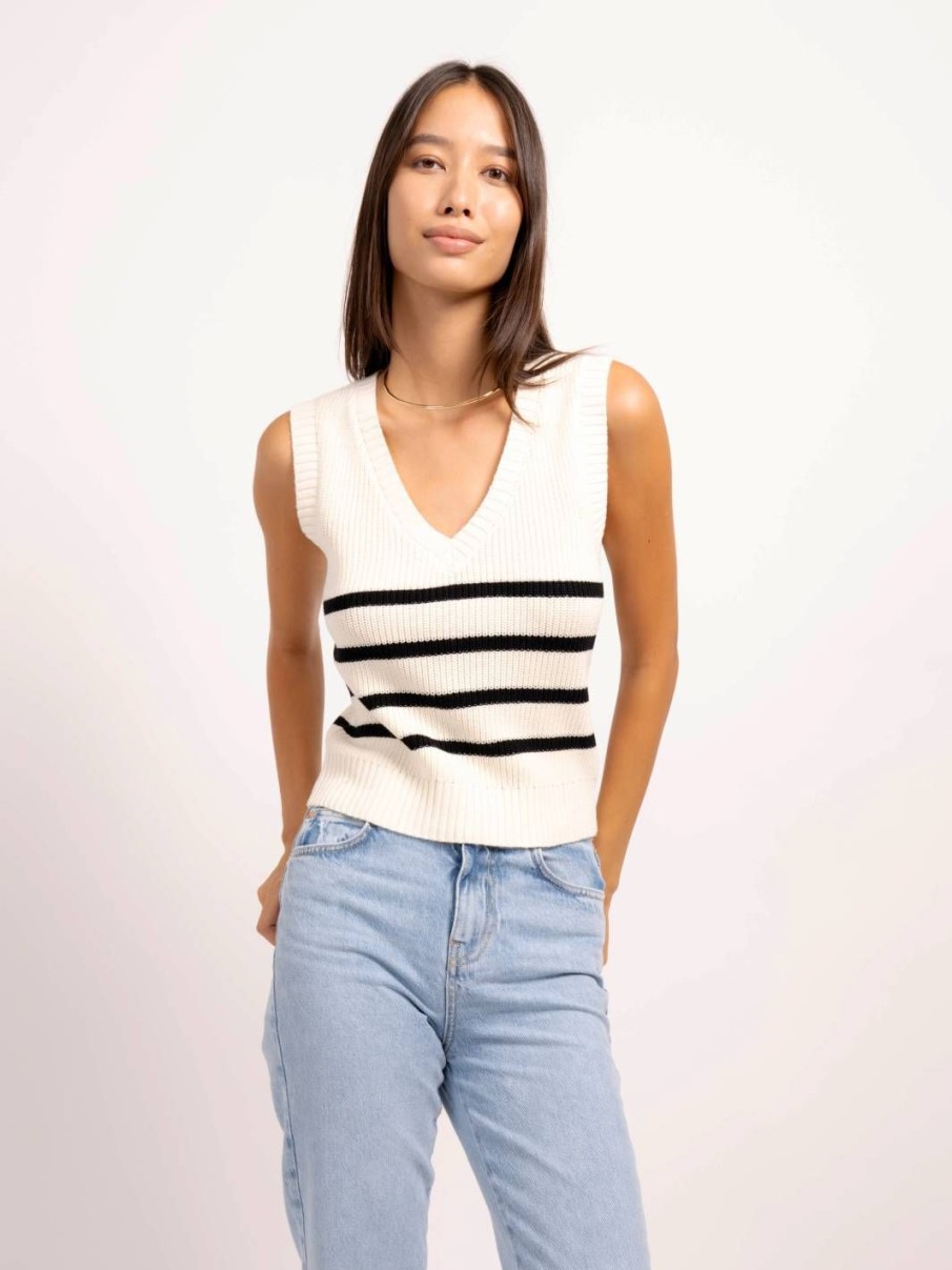 Central Park West Dawson Nautical Stripe Vest